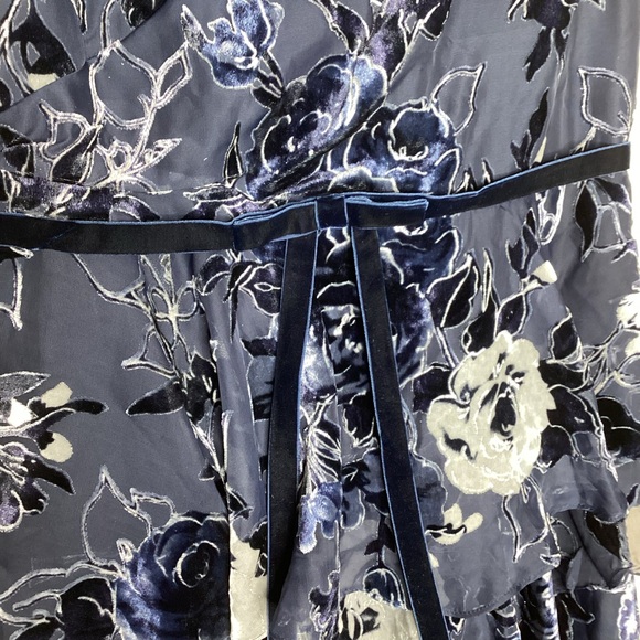 Marchesa Notte Cocktail Dress Tiered Velvet Burnout NWT 12 - Picture 6 of 12